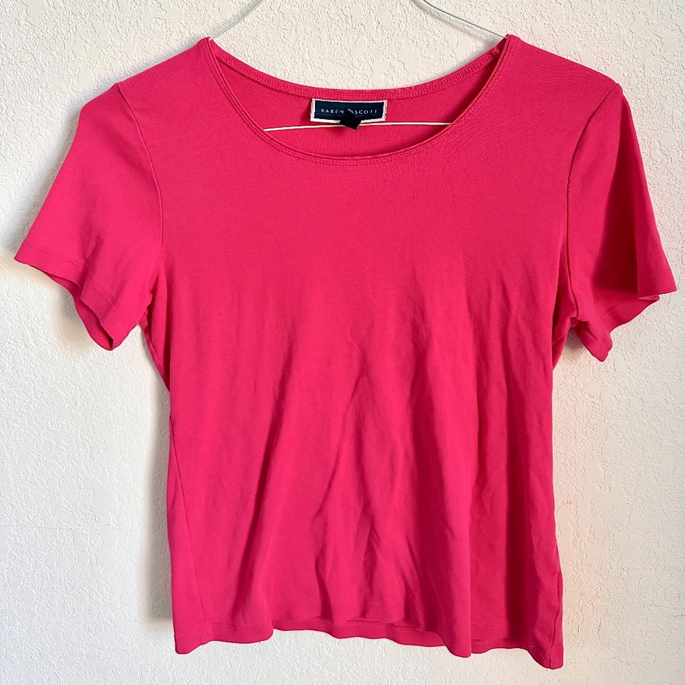 Karen Scott Strawberry color top